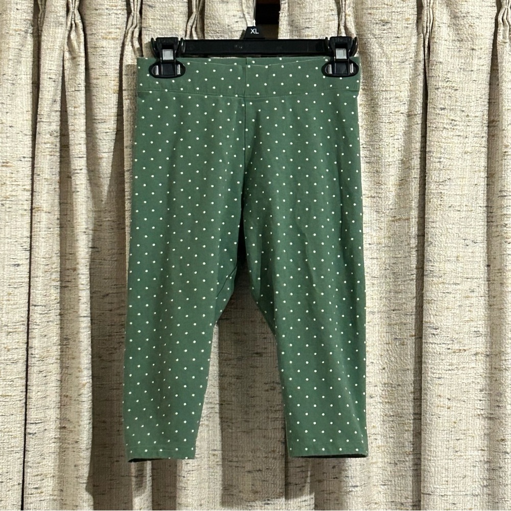 Mini Boden Polka Dot Cropped Leggings